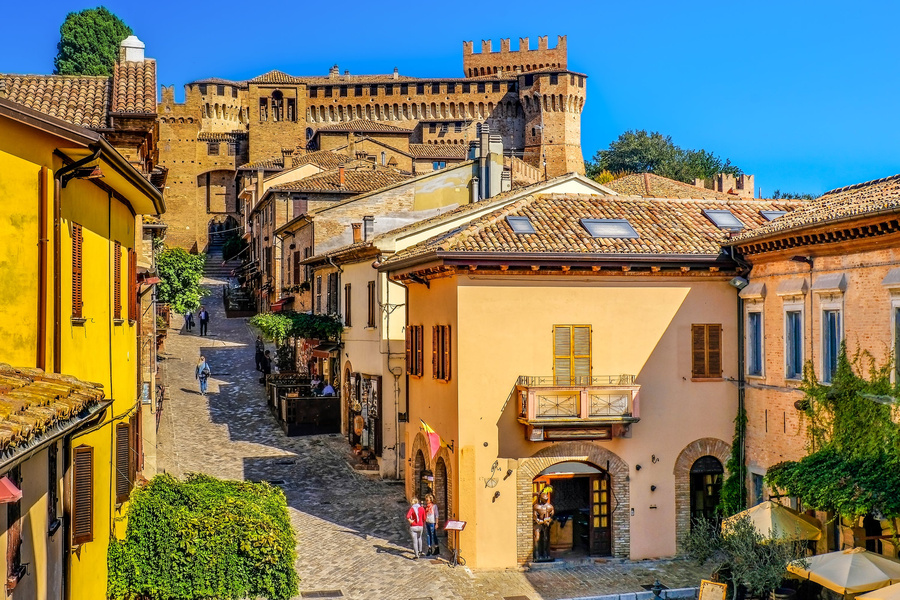 Mediaeval Town Buildings Of Gradara, italy